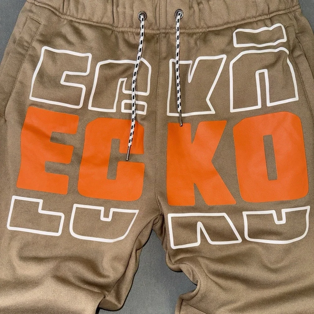 Men's Ecko Unltd Y2K Retro Urban Graffiti Fleece Jogger Sweatpants Size M
